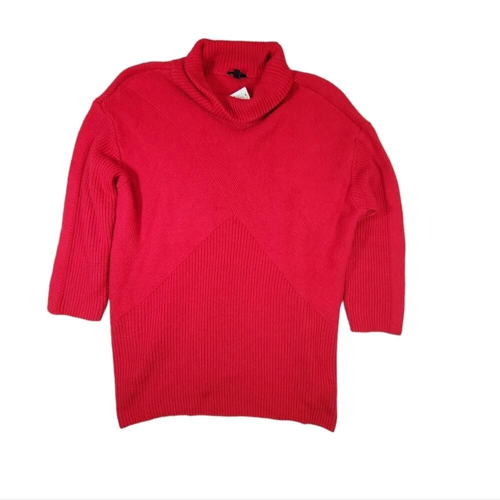 Talbots Plus red knit turtleneck sweater sz X (XL-1X) - NEW!